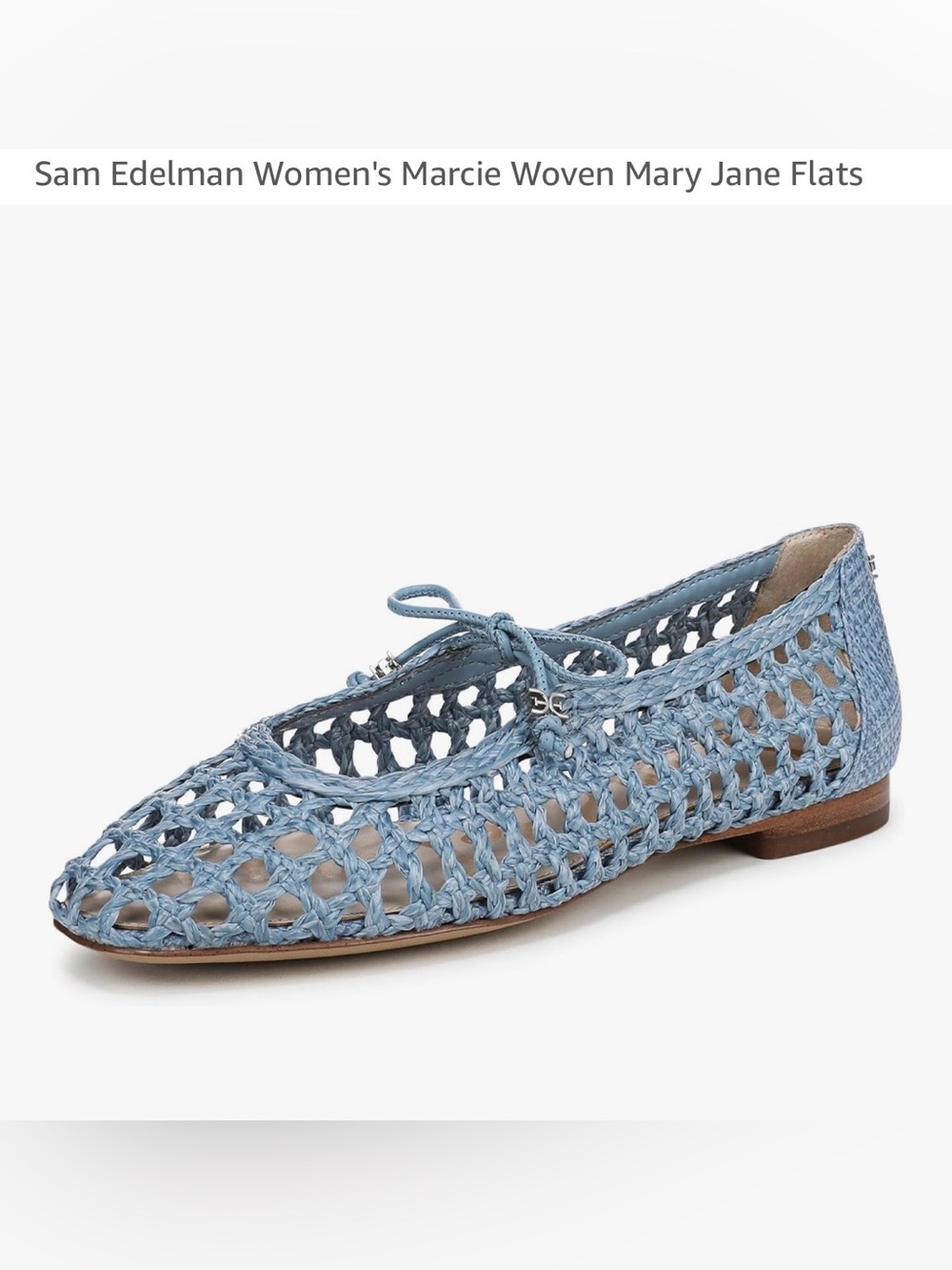 Sam Edelman Marcie flat 8 Light Nlue Denim color worn once still in box